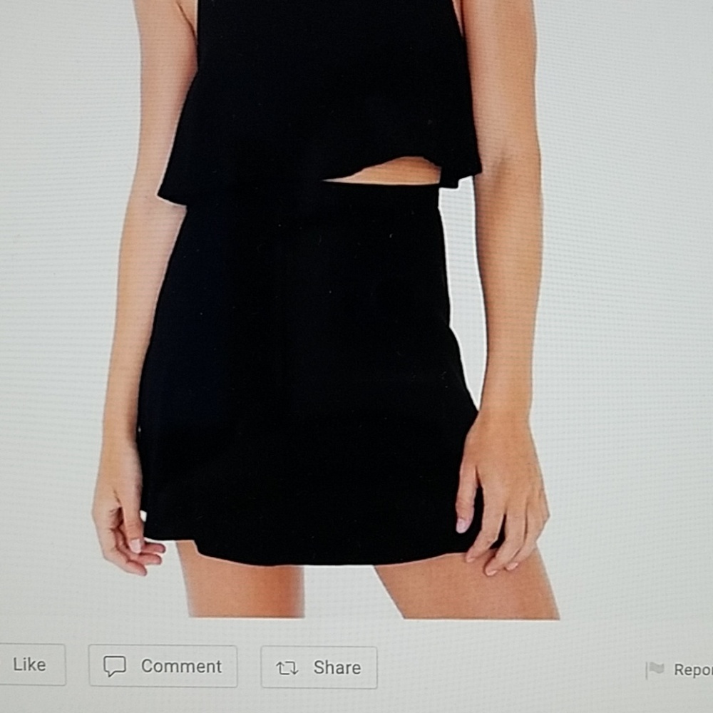 American Apparel black mini skirt